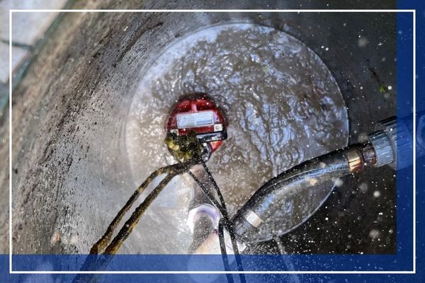 Inspecting sewer drain