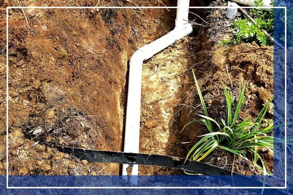 PVC pipe for sewer install