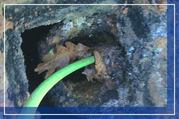 Sewer pumping a clog