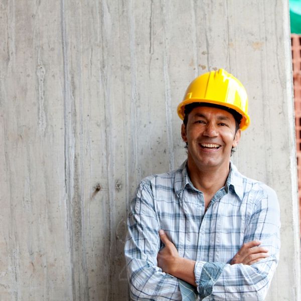 smiling contractor