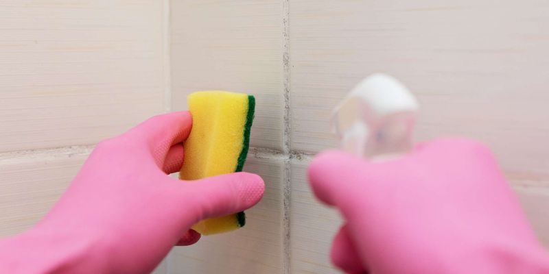 cleaning shower tile grout