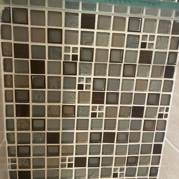 clean glass tile and grout