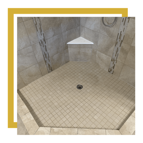 clean shower tile