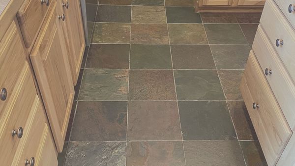 tile grout after cleaning