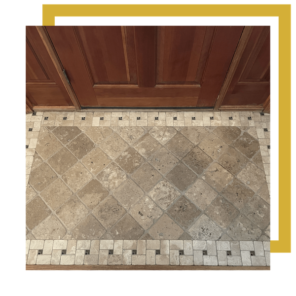clean entrance way tile floor