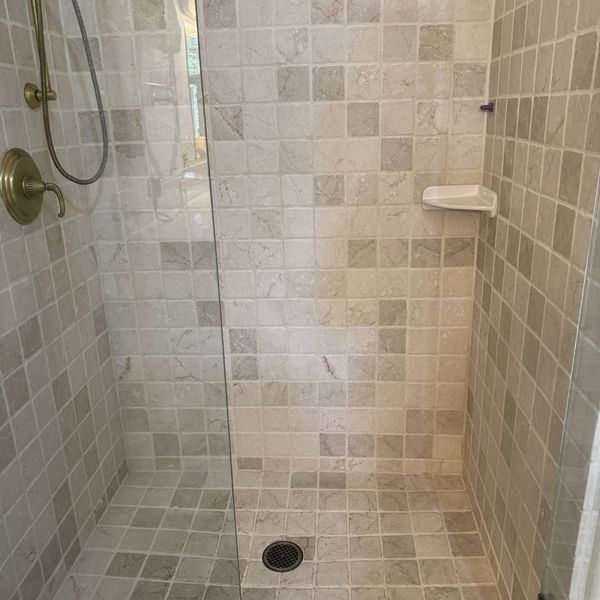 clean shower tile