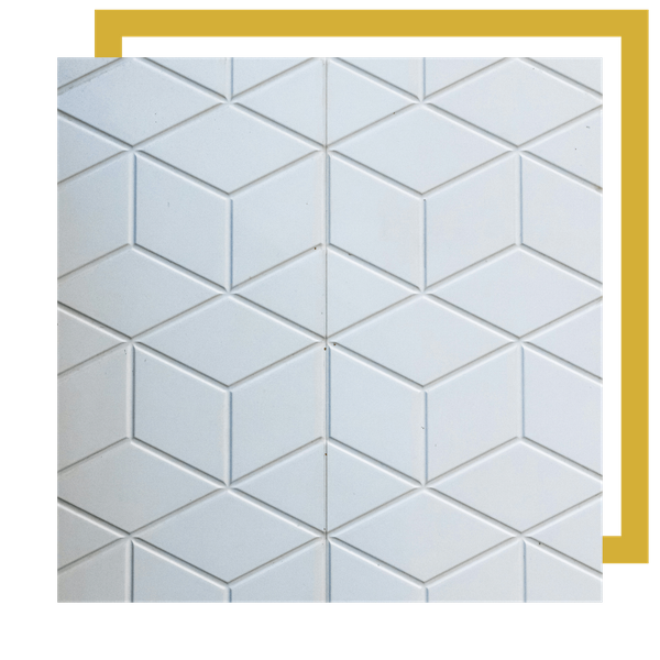 clean grout with unique tiles