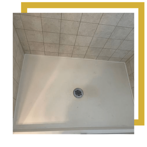 shower with new caulk