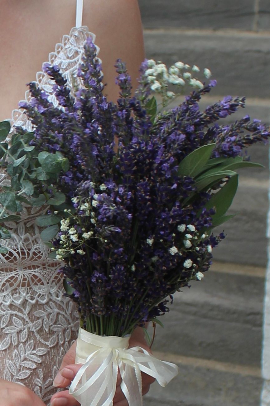 Lavender Farm Wedding Bouquet