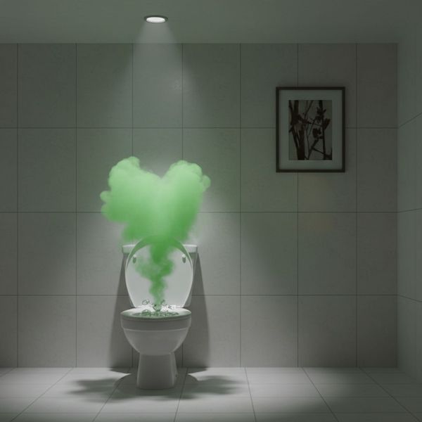 foul odor coming from toilet