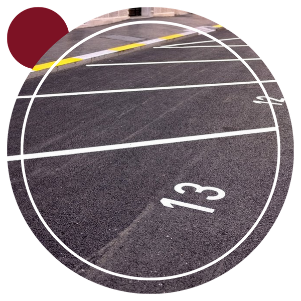 newly paved parking lot