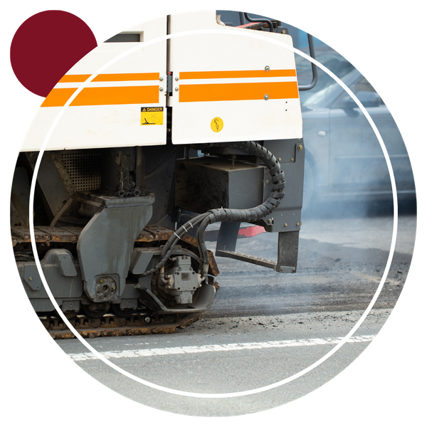 parking lot asphalt milling