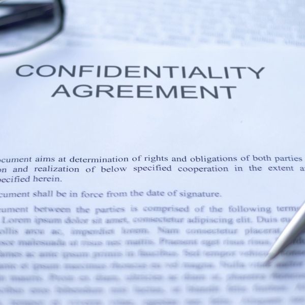 Confidentiality Agreement paperwork