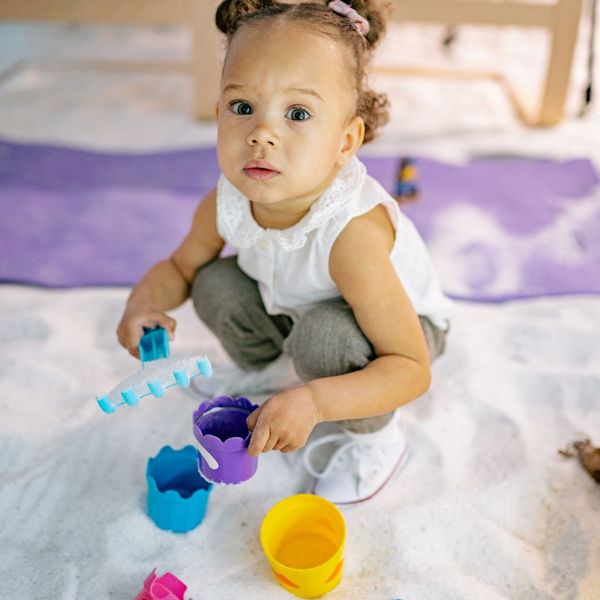 Toddler playing