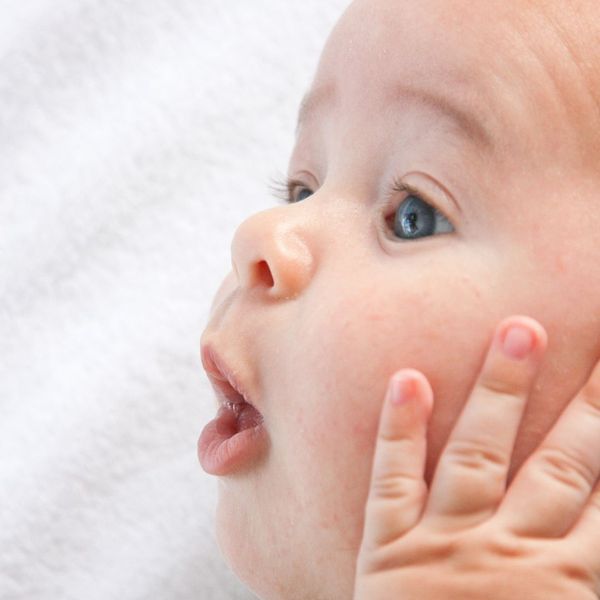 Infant yawning 