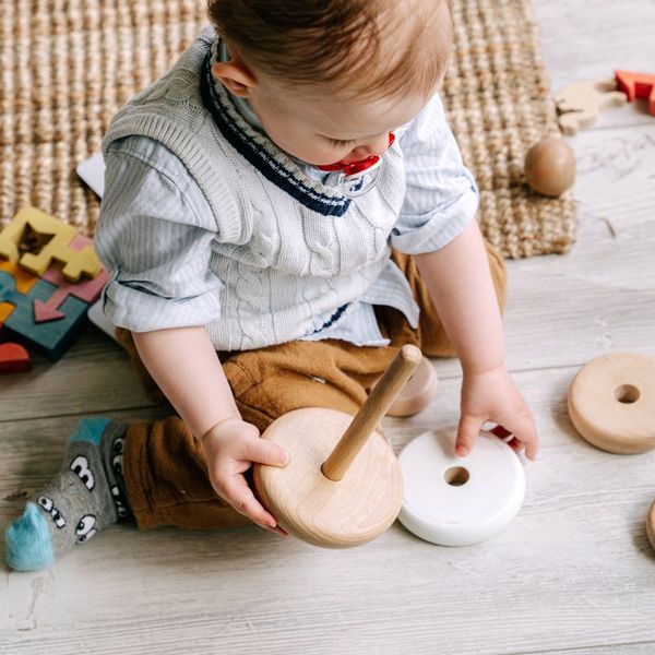 Toddler playing