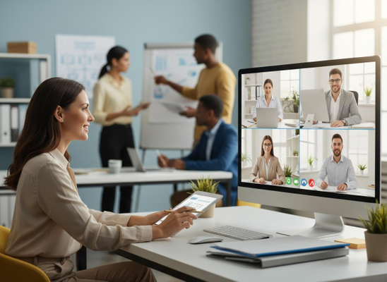 Business Video Conference Meeting