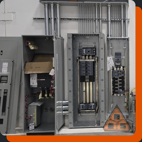 Newly installed commercial electrical infastructure.