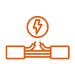 damaged electrical wiring icon