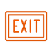 icon of exit sign