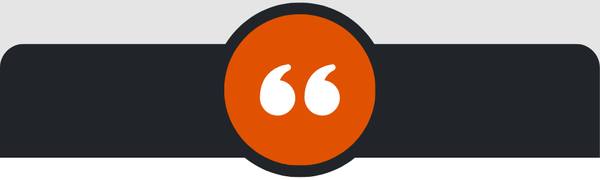 Quotation marks icon for testimonials.