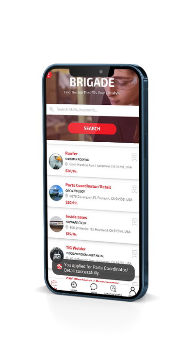 Brigade app to find jobs near me
