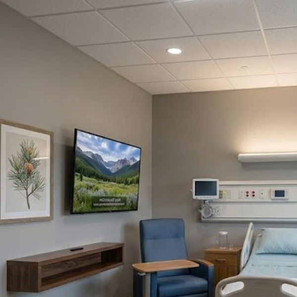 television in hospital room