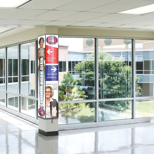 wayfinding signage on campus