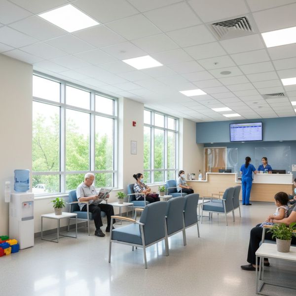 Hospital waiting room.