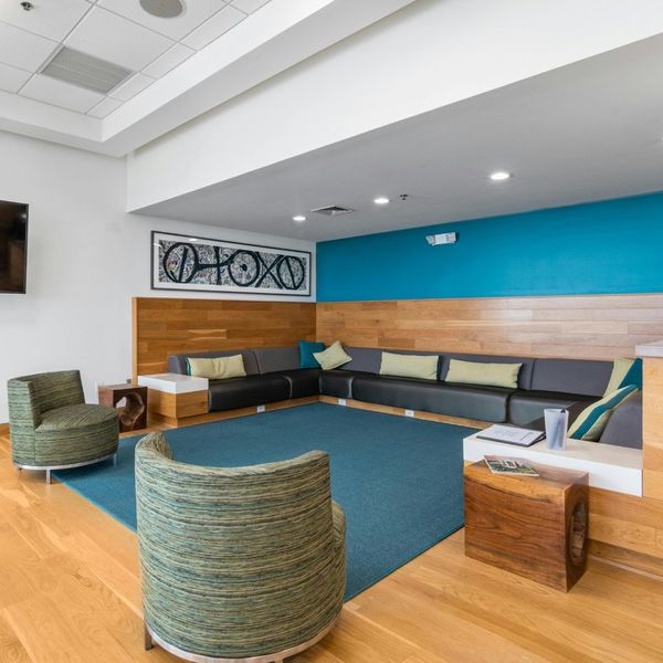Hospital waiting room.