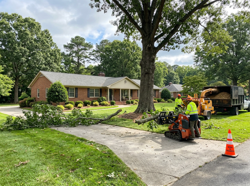 Tree Removal Service at a Residential Home