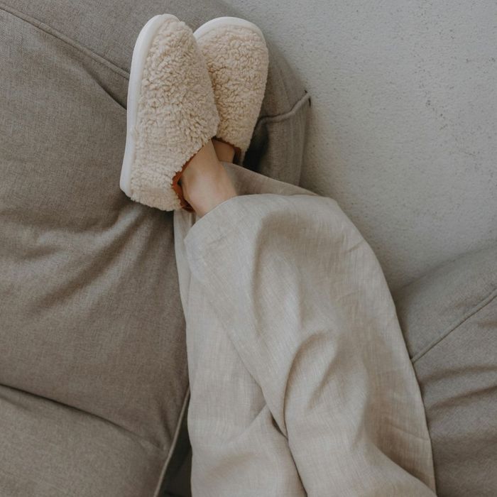 person in slippers