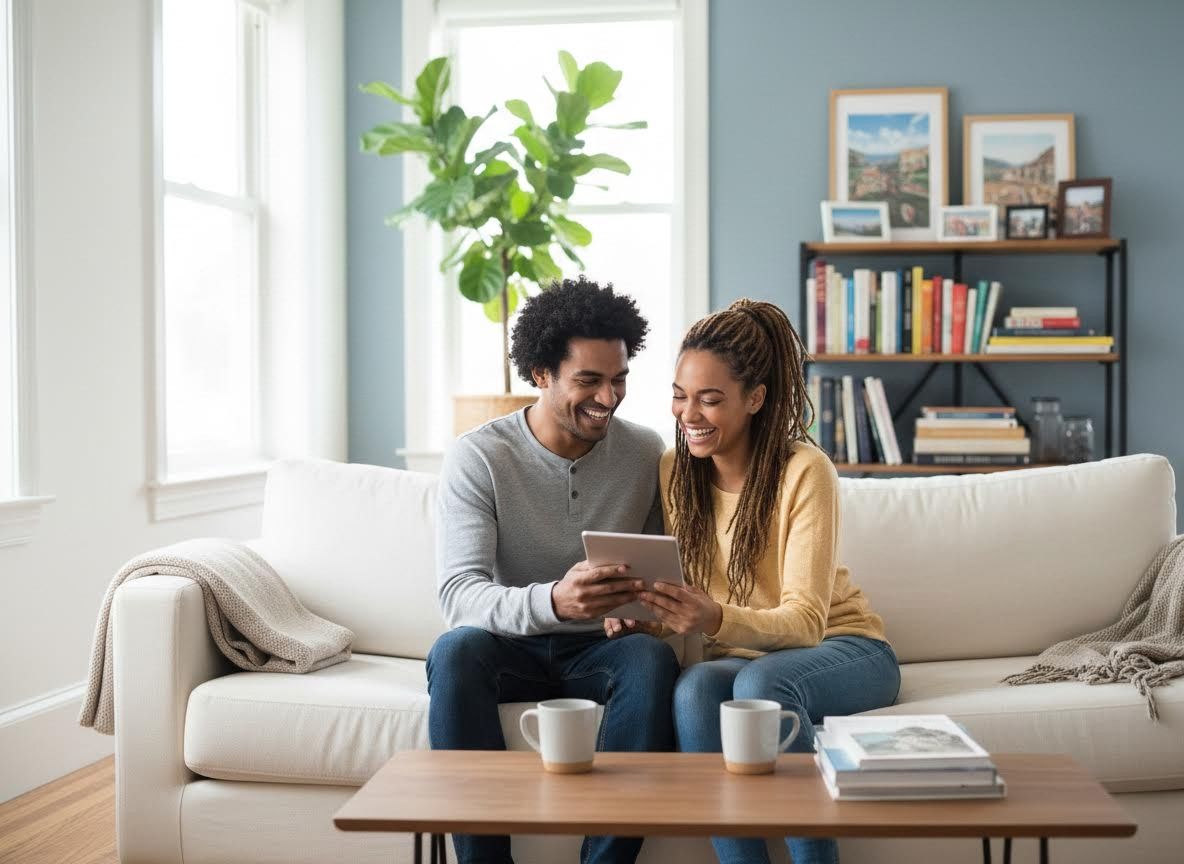 couple in an apartment