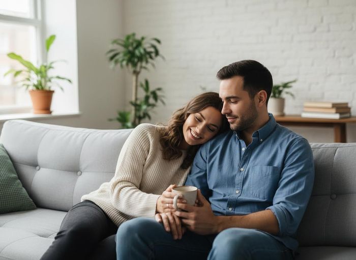couple sitting on a couch