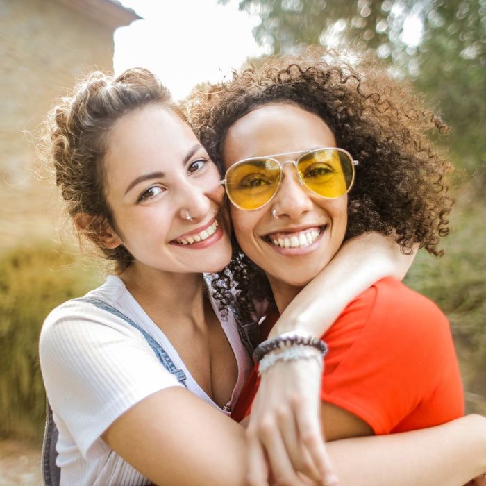 friends hugging