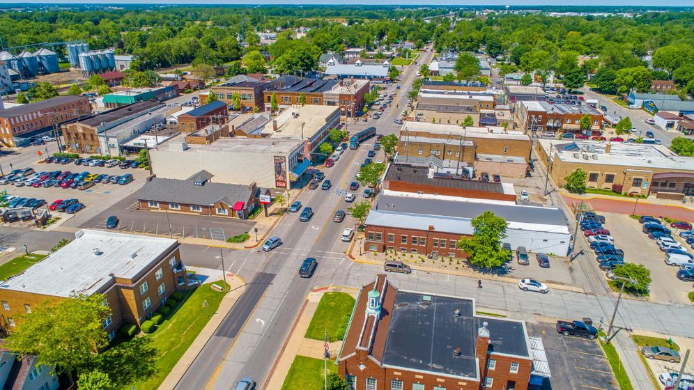 A picture of a town