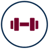 icon of a dumbbell