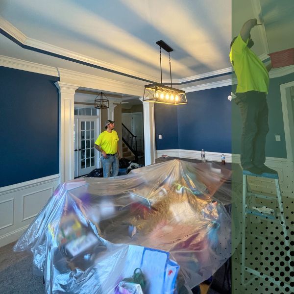 Apex Coating Company painters painting dining room