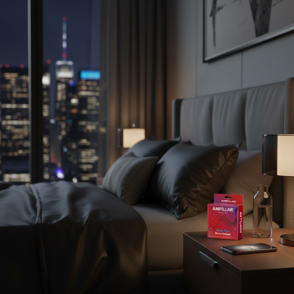 Ampillar Ultra-Thin Condoms on Bedside