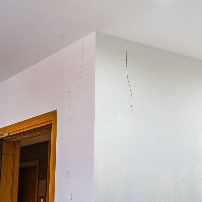 cracked on walls in home