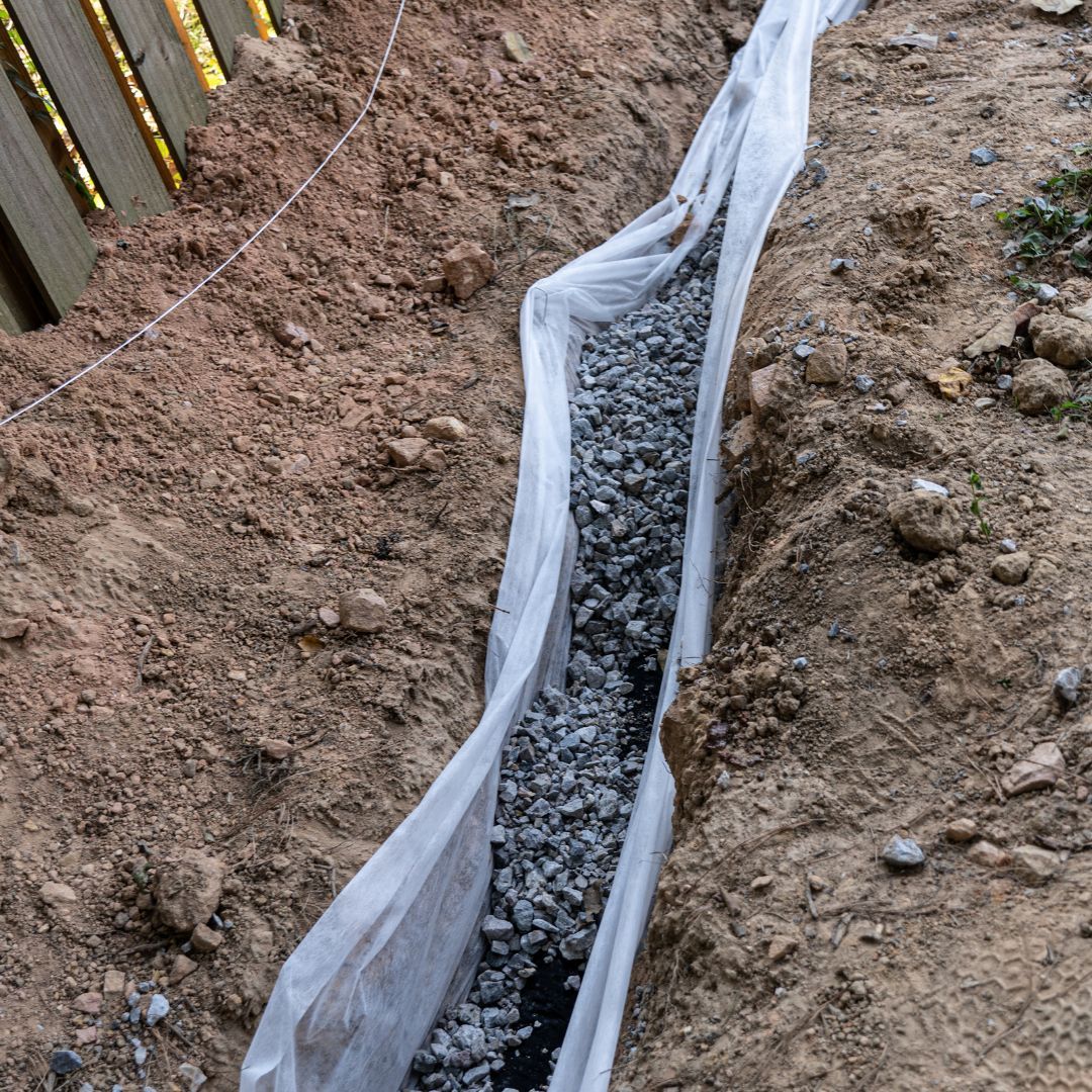 french drain installation
