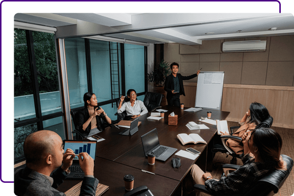 people in office meeting room
