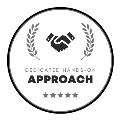 New Badge - White - Dedicated Hands-On Approacjh.png