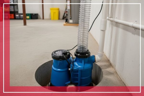 Basement sump pump.