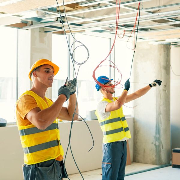 image of two electricians