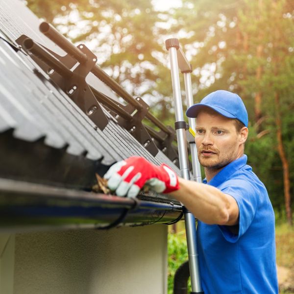 inspecting and maintaining house gutters