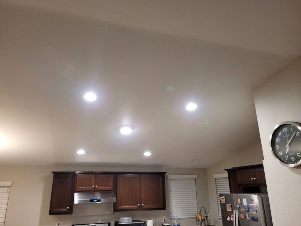 Island flush mount, and recessed retrofit. So much brighter..jpg