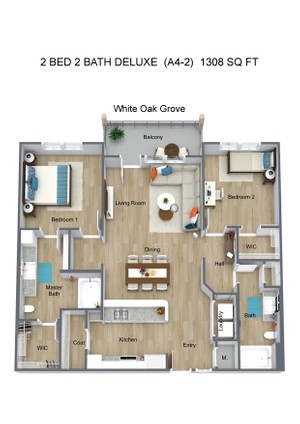 2 BED 2 BATH DELUXE  (A4-2)  1308 SQ FT - White Oak Grove - 3D Floor Plan (1).jpg