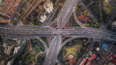 interchange from above