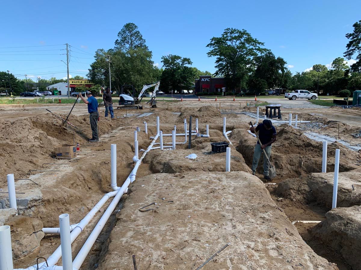 New construction, Underground plumbing, Restaurant_.jpg